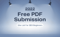 PDF Submission Site List